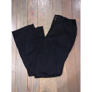 Athleta casual nylon black pants stretch waist women's size 10